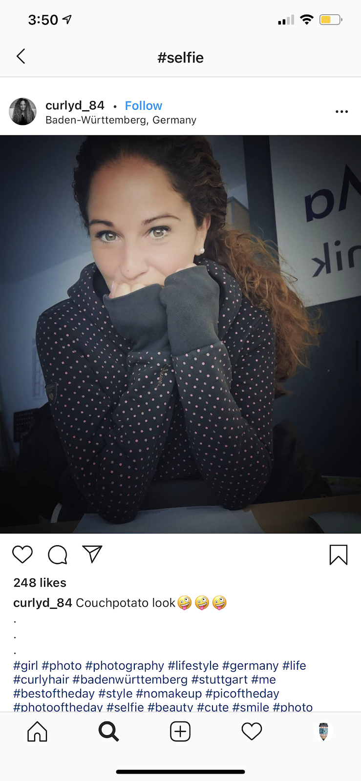 short Instagram captions for selfies