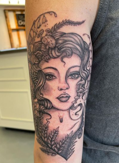 Lady Of The Woods Tattoo 