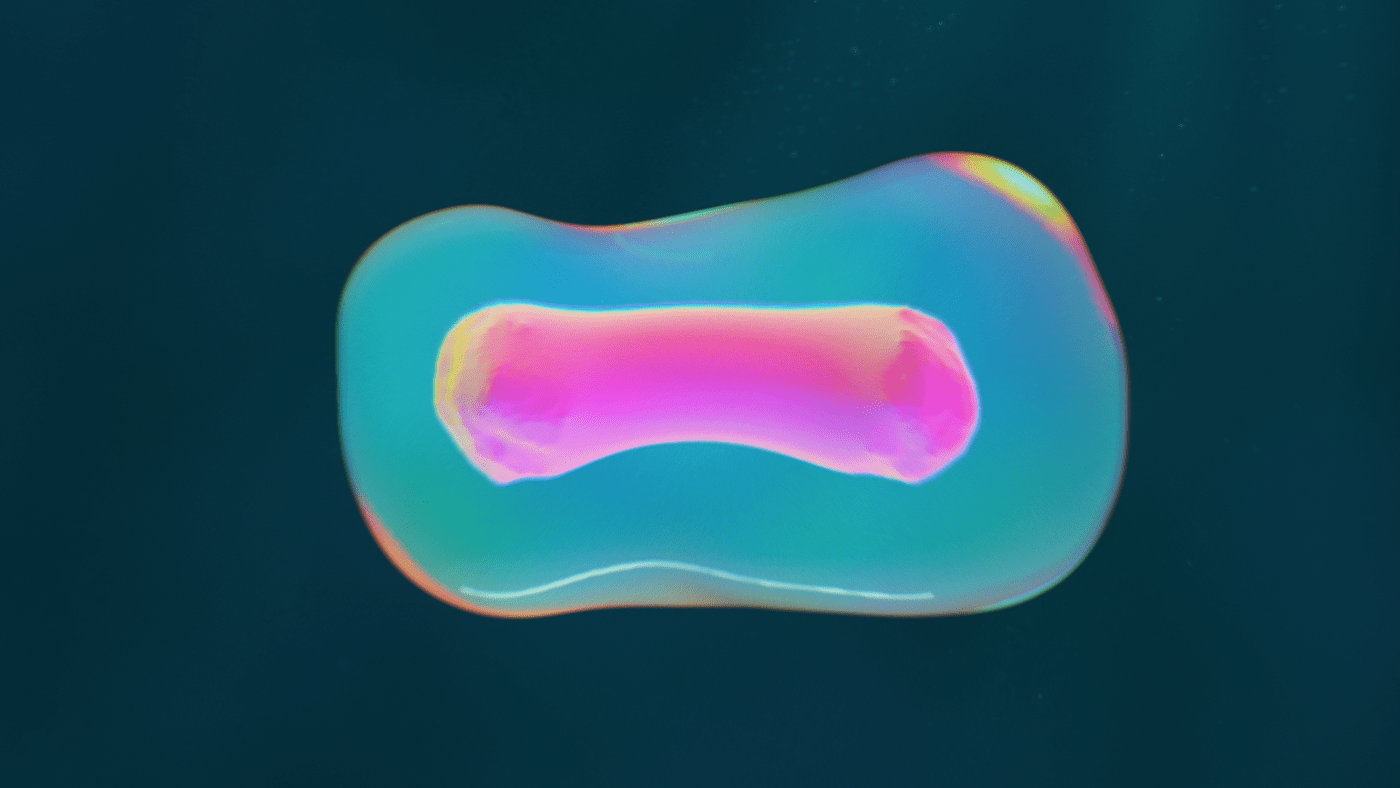 3D still from Mitosis video by Ian Frederick