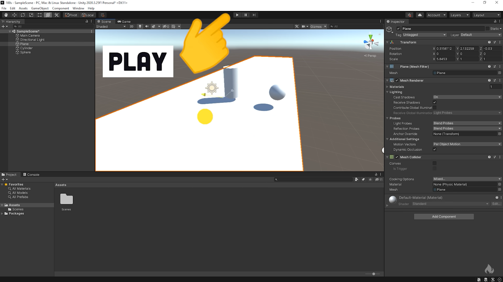 creating game in unity