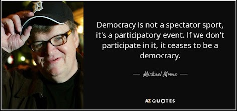Michael Moore is an independent film maker and advocate for underserved and underrepresented people. Check this web page to see a list of his films: https://bit.ly/2NvsC6L