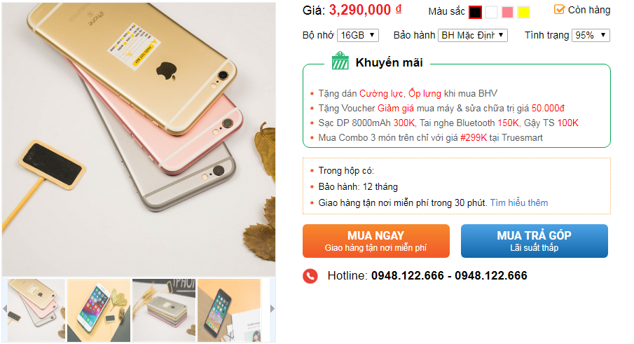 Nên mua iPhone 6S giá chỉ từ 3tr290 không?