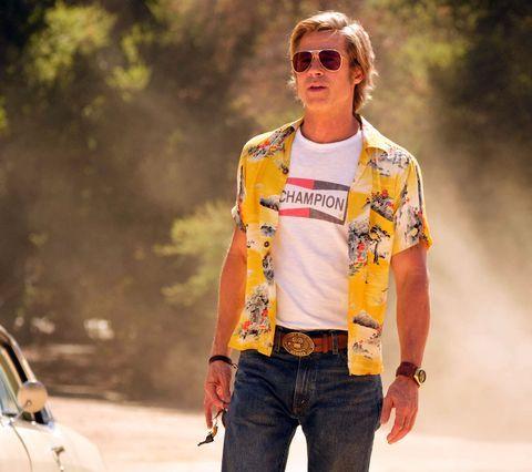 Brad Pitt&#39;s &#39;Once Upon a Time...In Hollywood&#39; Champion Logo Tee