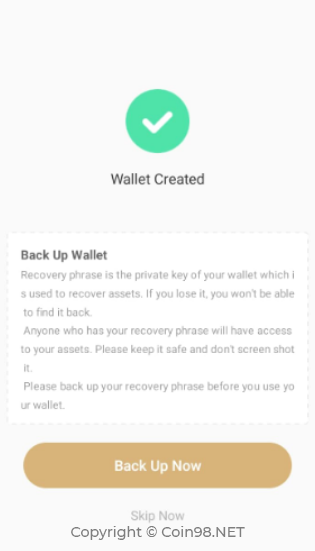 backup atoken wallet