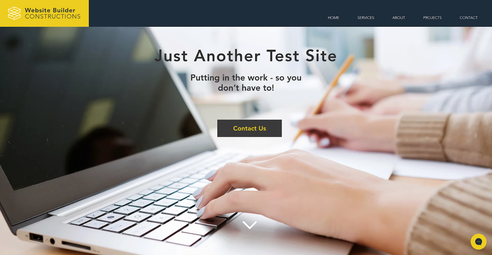 wix website builder test site