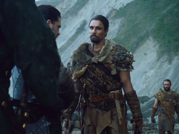 The Dothraki man overseeing Jon and Davos' arrival is the same one who first brought Daenerys to his khal as a captive.