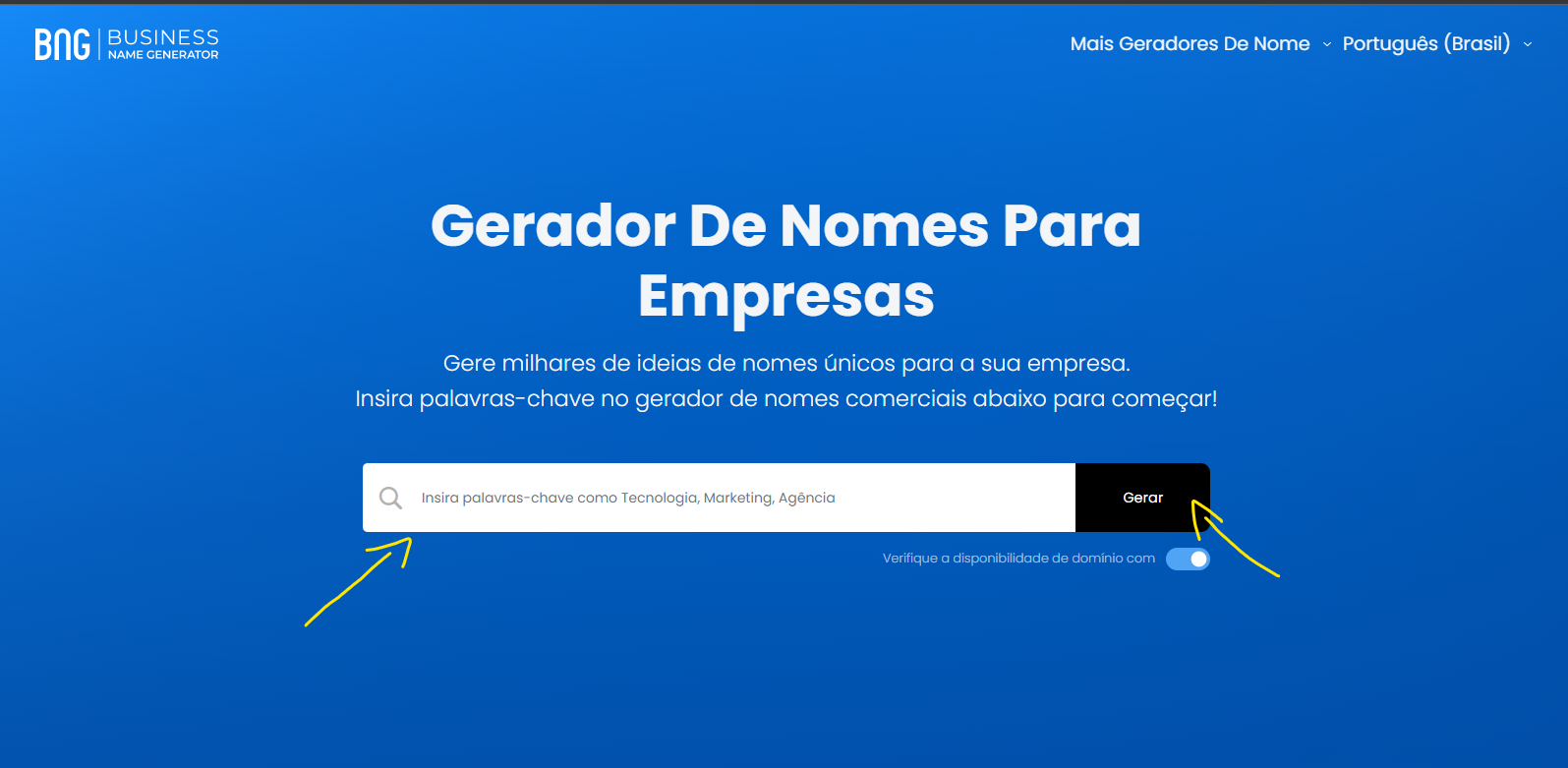 Gerador de Nomes para Empresas de Design Nomes Autênticos