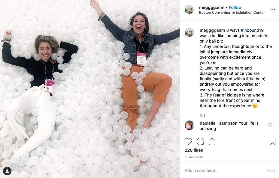 inbound 2019 instagram post