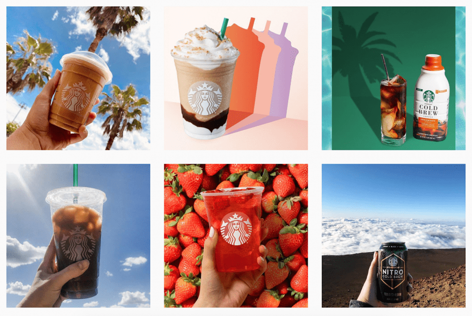 Publications Instagram de Starbucks