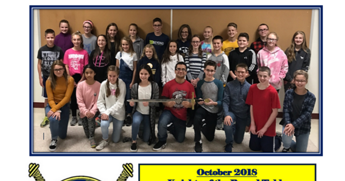 2018-2019 EYMS Knights of the Roundtable