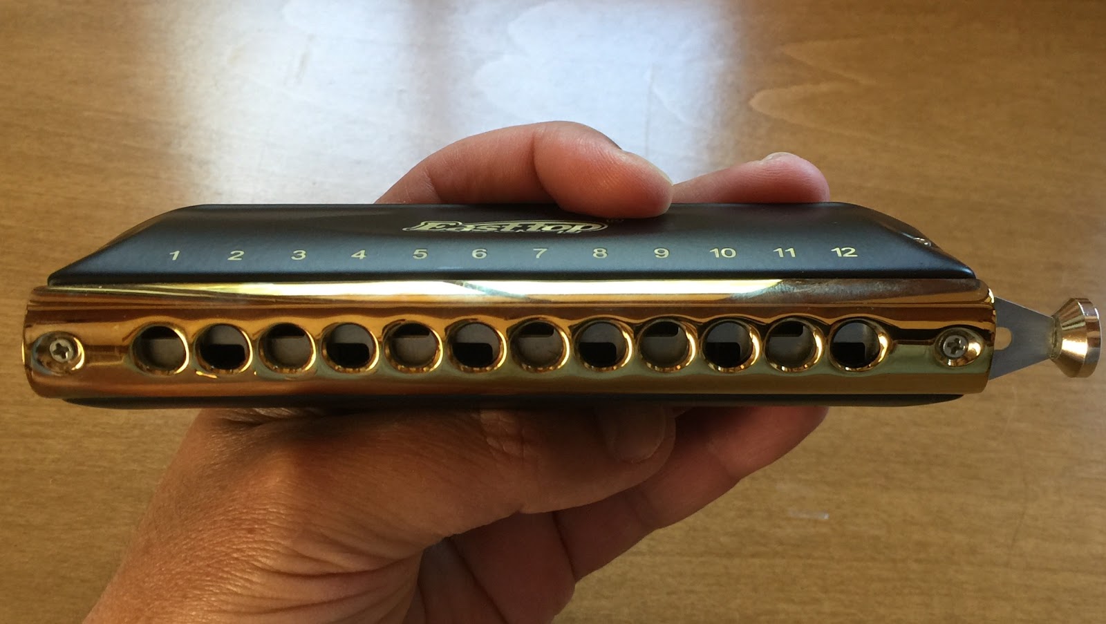 Affordable Brass Comb Chromatic Harmonica | Blues Harmonica