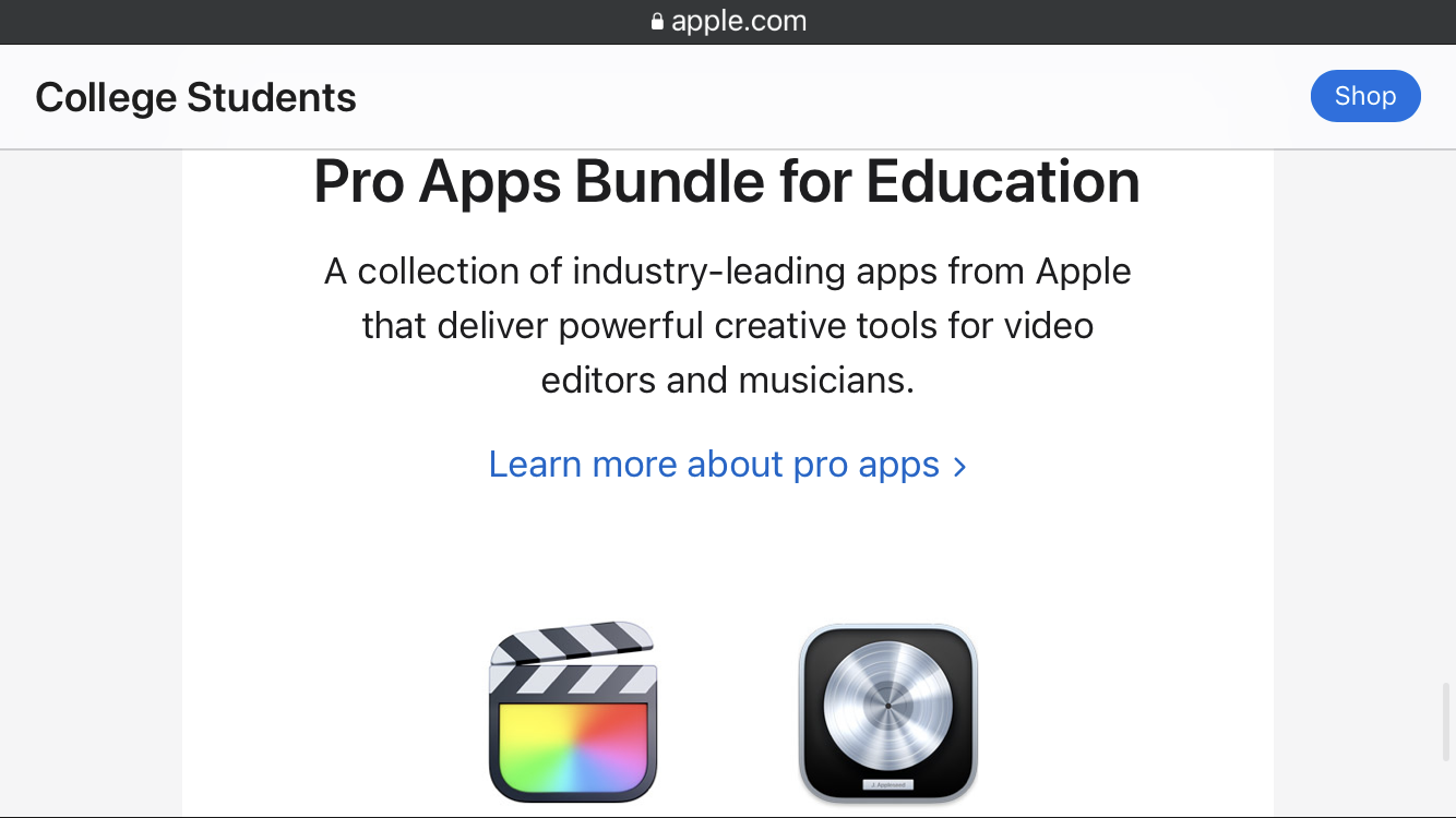 Buy Software with Apple Back to School Deals