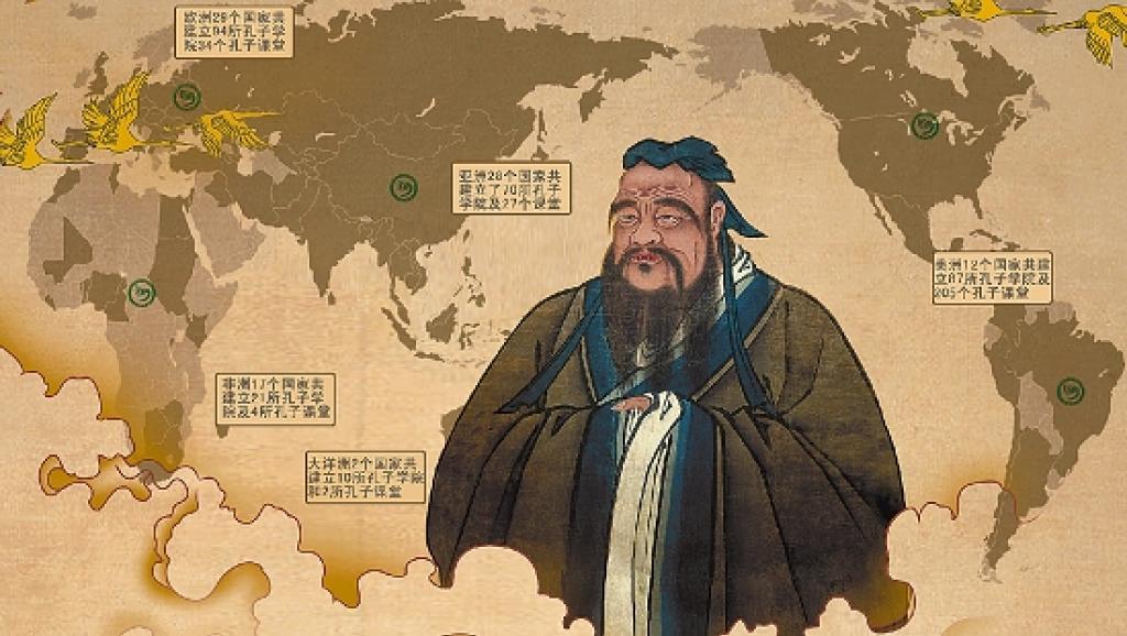 孔子学院世界状况配图