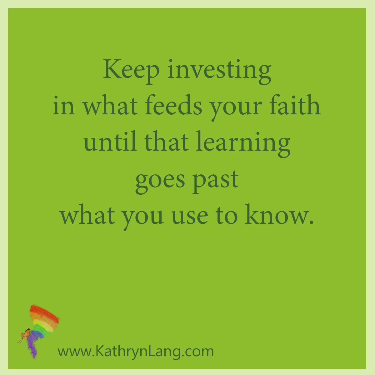 Investing in your Faith Bridge