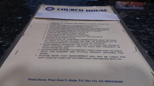 Church House Hotel, Doula Street, Wuse Zone 5, Abuja, FCT, Nigeria, Hotel, state Federal Capital Territory