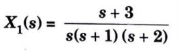Calculate the inverse Laplace transform of right-sided sequences with the following transfer functions : 