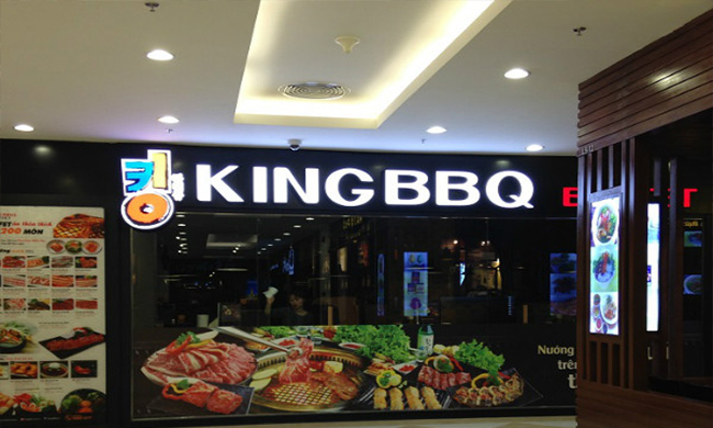 biển quảng cáo nhà hàng King BBQ