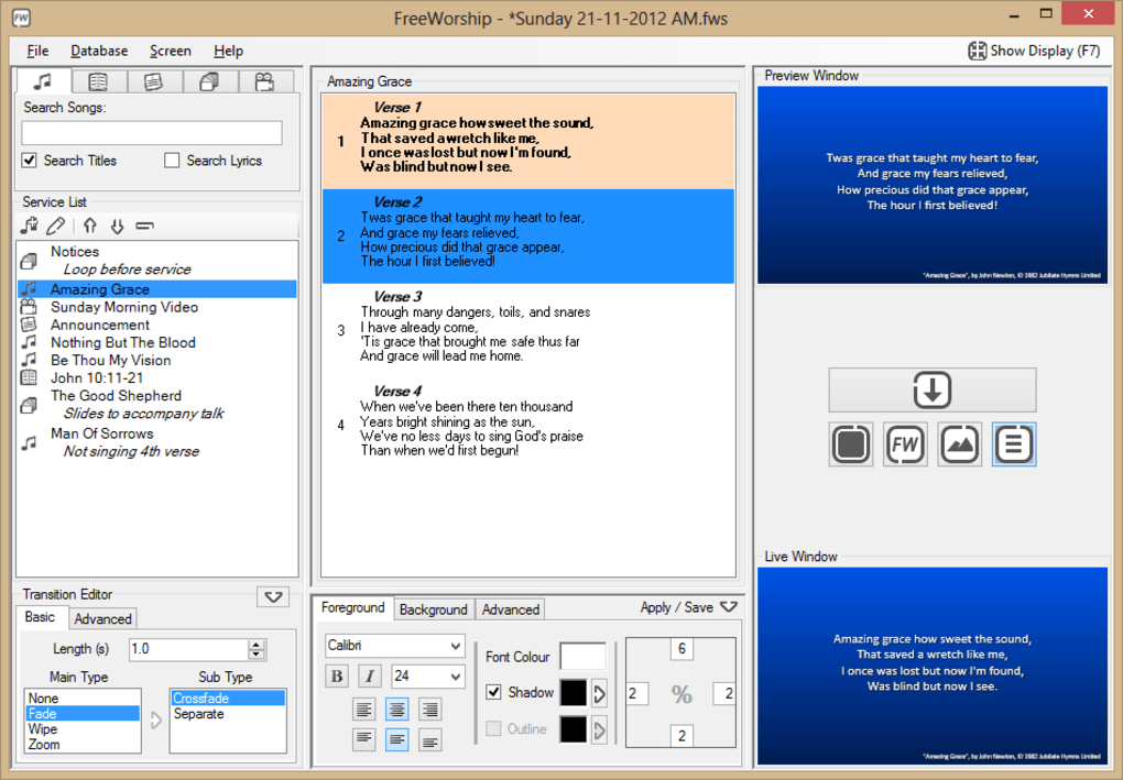 church presentation software comparison