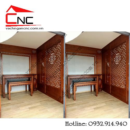 2000 mẫu vách phòng thờ ngăn bàn thờ bằng gỗ cnc đẹp