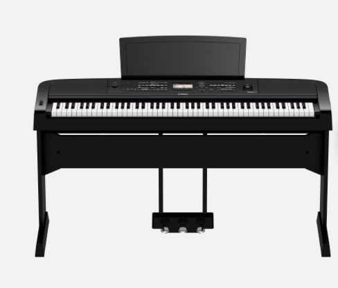 Yamaha DGX 670 advanced digital piano with weighted keys.