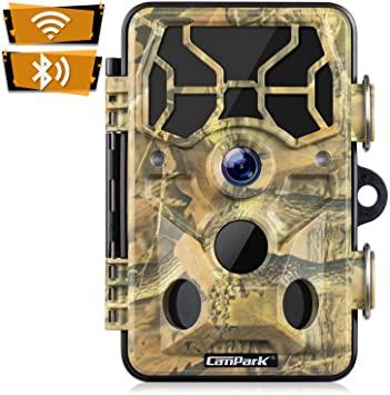 Amazon.com : Campark WiFi Trail Camera-Bluetooth 1296P 20MP Hunting Game  Camera with Night Vision Motion Activated for Outdoor Wildlife Monitoring  Waterproof IP66 : Camera & Photo