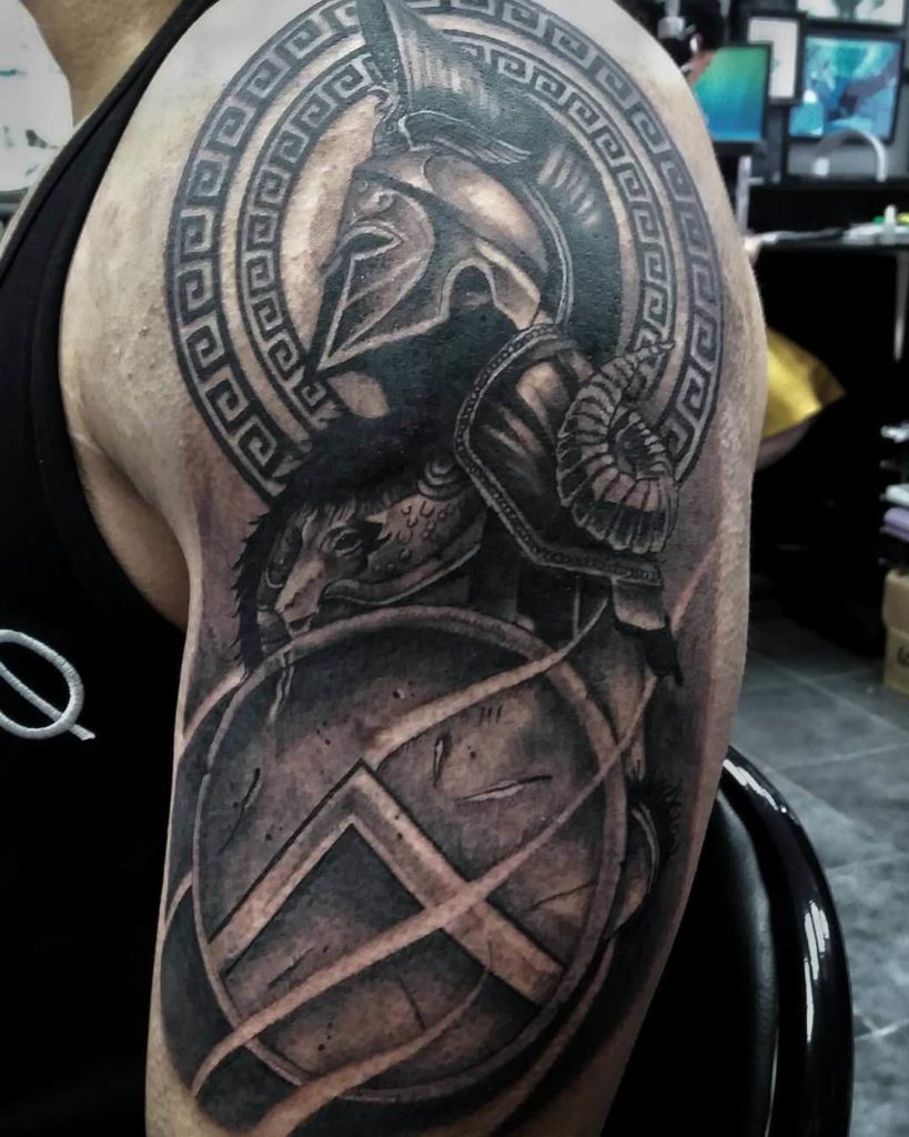 Amazing Spartan Tattoo Ideas Symbolism Of Strength Power