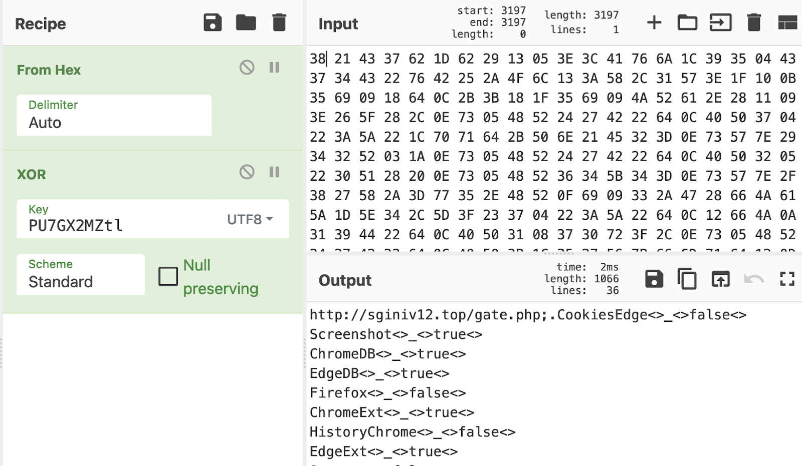 CryptBot decrypted configuration