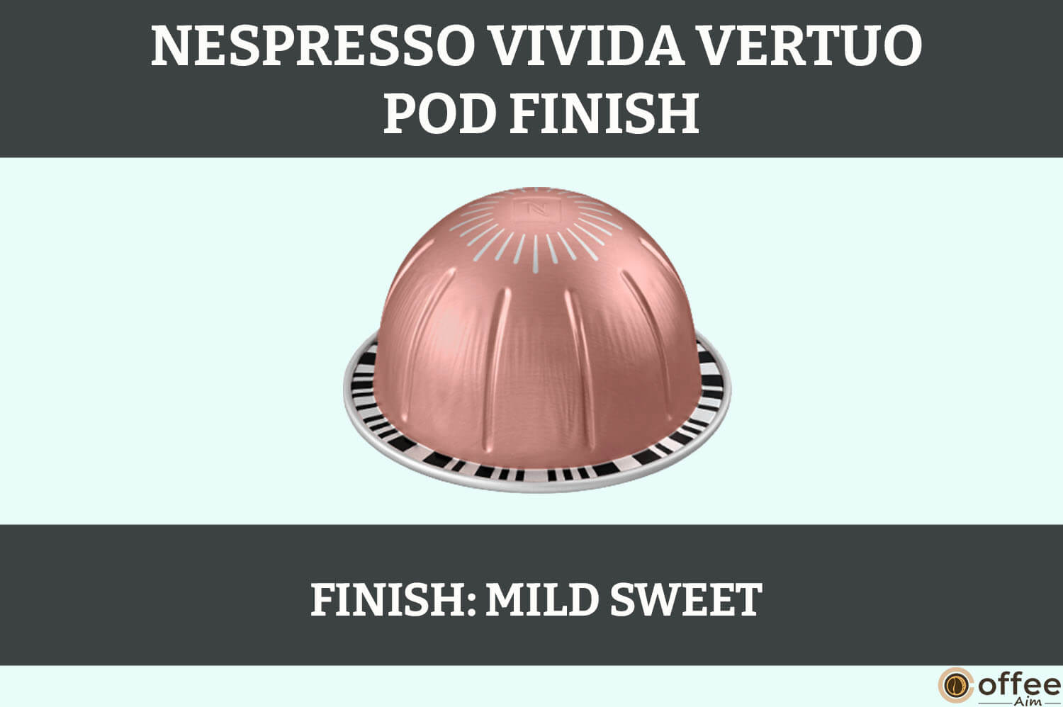 This image depicts the Nespresso Vivida Vertuo pod, signaling the conclusion of the review on the 'Nespresso Vivida Vertuo Pod'
