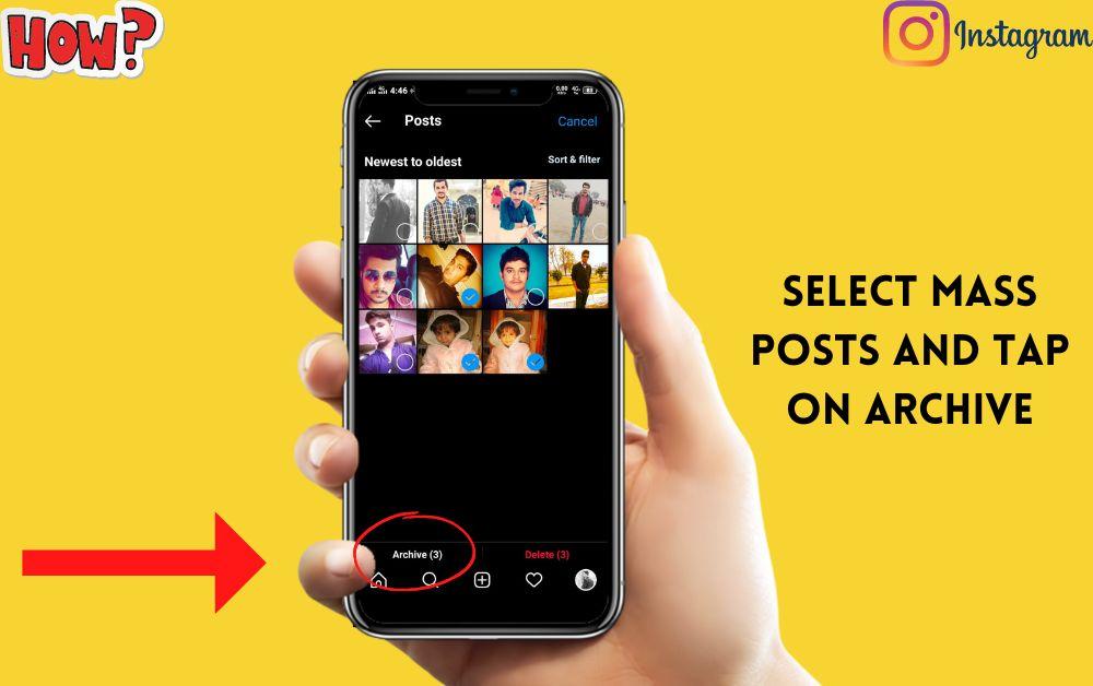Select Mass Posts And Tap On Archive