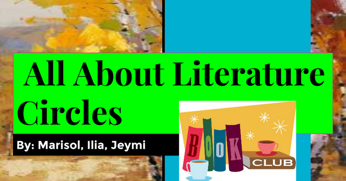 All About Literature Circles