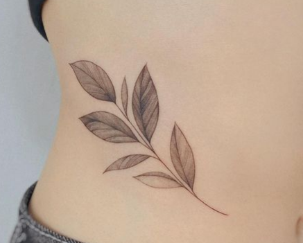 Leaves Side Tattoo