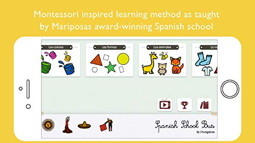 Image from Spanish School Bus for Kids, one of the best Spanish apps for kids.