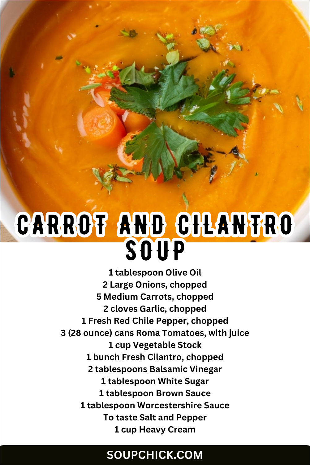 Carrot and Cilantro Soup