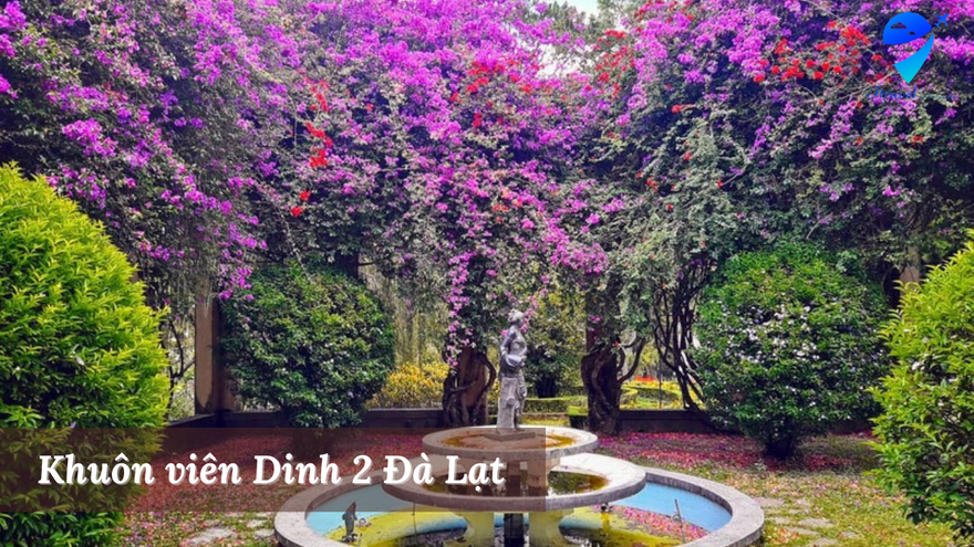 Khuôn viên Dinh 2 Đà Lạt