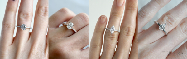 Kim cương tròn, oval, trái lê, Marquise 1 carat là bao nhiêu ly