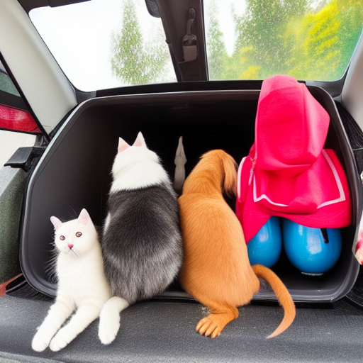 Top 10 Pet-Friendly Hotels Asheville Nc: Pets in a car going on a tour.