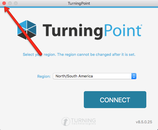TurningPoint Mac Do Not Select Region