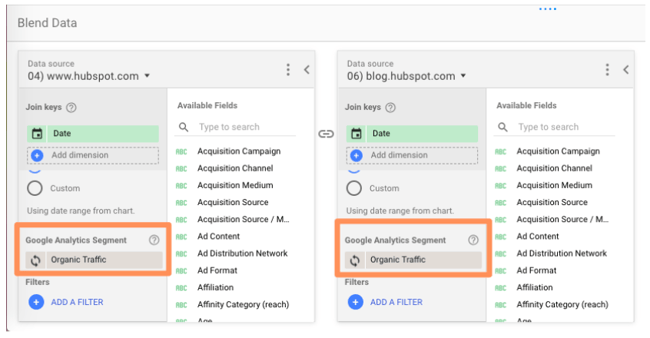 Advanced Google Looker Studio Tips: use date as the join key