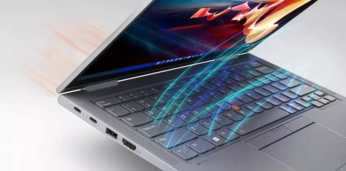 This image shows the keyboard of the Lenovo ThinkPad X1 Yoga Gen 7.