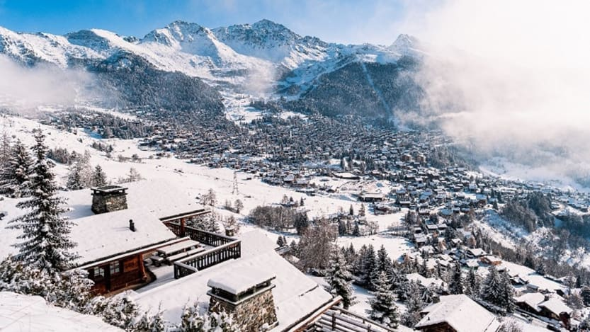 A snow-filled Verbier 