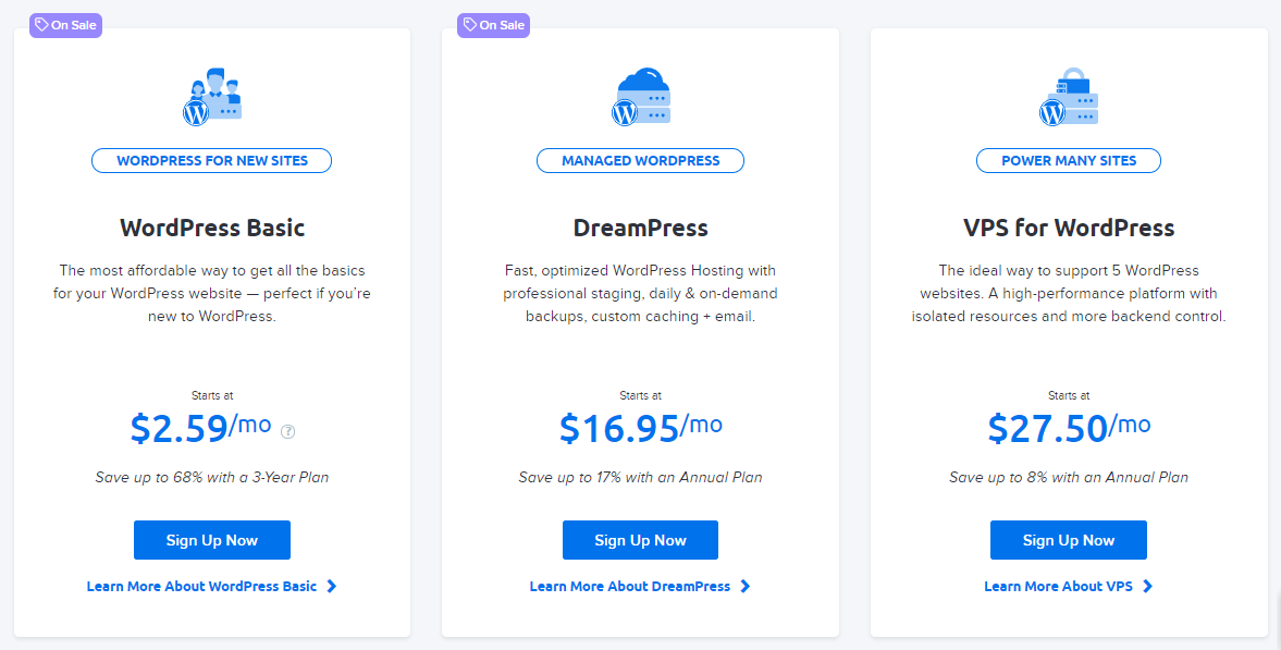 Dreamhost pricing and plans