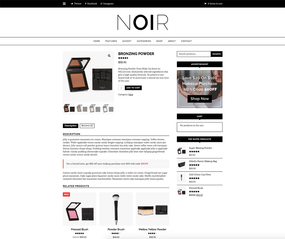 Dicas simples do WooCommerce: produtos relacionados ao Noir