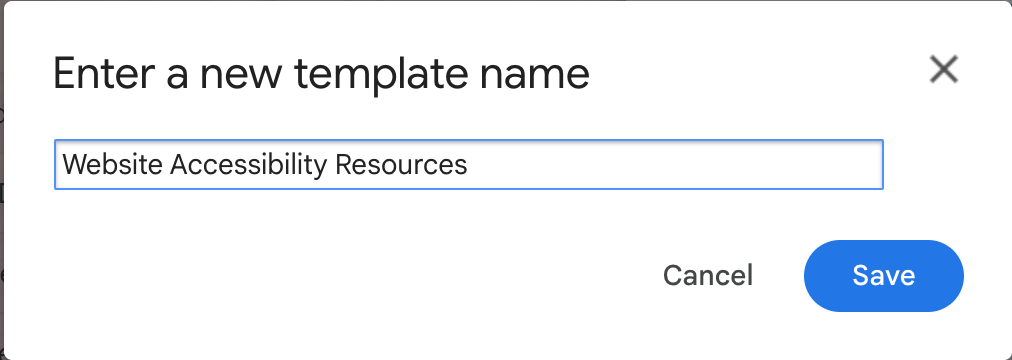 creating a gmail email template