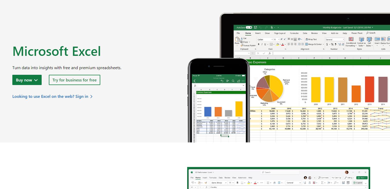 Microsof Excel vs Apple Numbers