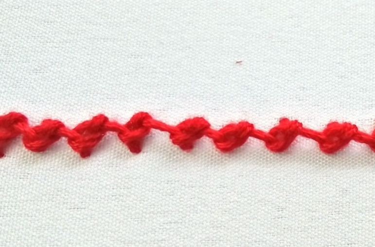 knotted chain stitch