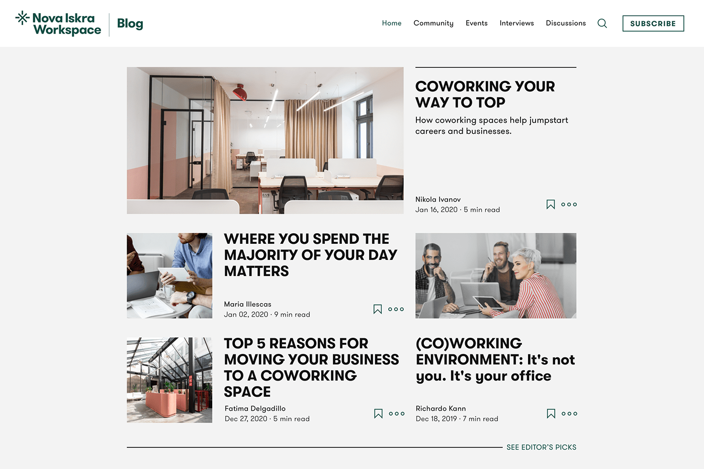 Blog branding  coworking design identity merchandise Stationery UI/UX Website workspace