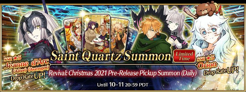  Fate/Grand Order Christmas Rerun Event Guide