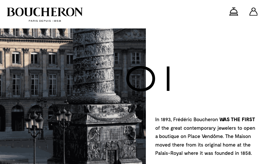 Boucheron brand story example