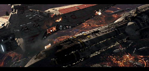 Game concept Star Wars Episode III Spaceship battles