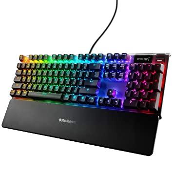 SteelSeries Apex Pro Mechanical Gaming Keyboard &ndash; Adjustable Actuation  Switches &ndash; World&amp;#39;s Fastest Mechanical Keyboard &ndash; OLED Smart Display &ndash; RGB  Backlit : Amazon.in: Computers &amp;amp; Accessories